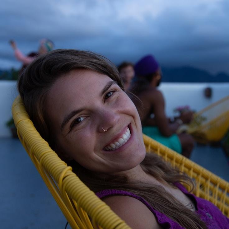 Portrait of Nova Rinaldi, group coordinator and fusion cooking expert